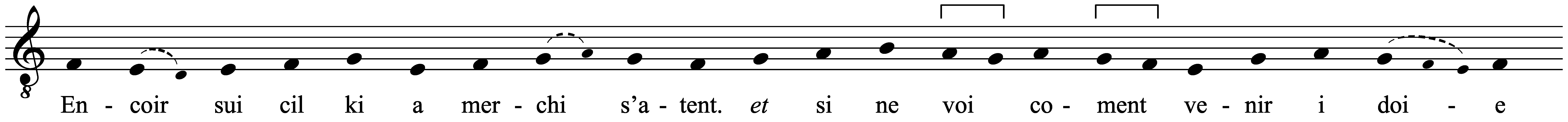 Work musical notation